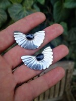 Gyönyörű ónix köves ezüst fülbevaló