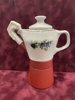 Hollóházi Porcelán kávéfőző szeder mintával