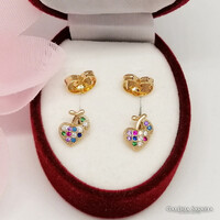 Xuping aranyozott antiallergén fülbevaló, 10 mm (2348)