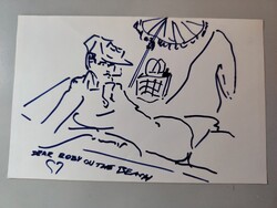 Meleg fickó a tengerparton (Roby) Jean Cocteau stílusában