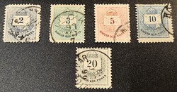 1874/81-es Hírlapbélyeg sor – SZIGETVÁR 1896 (Millenniumi) bélyegzéssel