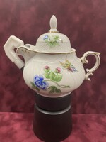 Hollóházi porcelán Hortenzia mintàs kávé főző