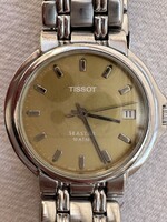 Swiss Tissot Seastar kvarc karóra 35 mm tok rozsdamentes acél szép