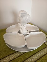 Fehér Herendi papagájos kínáló