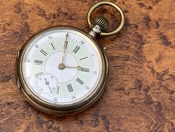 Ezüst zsebóra 47 mm működik