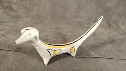 Hollóházi art deco kutya 402