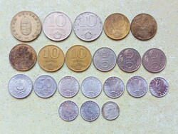 Magyarország 21 db Különböző Érme 5 10 20 50 Fillér 1 5 10 100 Forint 1960-1995