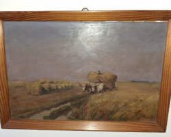 Olgyay Ferenc 1872-1932  Betekarítás olaj