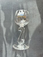 UNICUM 2cl talpas pohár - Zwack, ritkább Z szárú