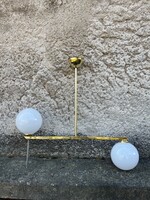 Art Deco / Bauhaus réz csillár - lámpa design vintage mid century retro