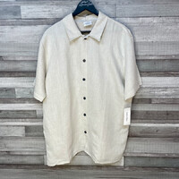 Calvin Klein replika bézs rövid ujjú ing sötét gombbal több méretben