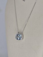 Fehérarany nyakék egy szép nagy akvamarinnal