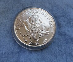 1000 éve született Szent István, 1972.640/1000 ezüst 100 és 50 Ft. UNC dobozaikban