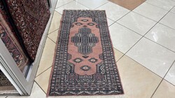 4340 Pakisztáni Yamud Kézi Gyapjú Perzsa Szőnyeg 60X130CM