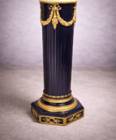 Empire stílusú fa posztamens pár , oszlop, szobor tartó