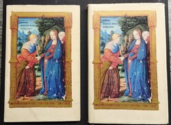 Könyv, Horae Beatae Mariae Virginis - A kódex díszítése I-II. 1976 Iványi Sándor és Dercsényi Dezső