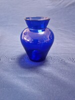 Mini Kobaltkék Üveg Váza – 9 cm