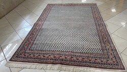 4294 GYÖNYÖRŰ Hindu Mir kézi gyapjú perzsa  szőnyeg 185X285CM