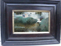 Vajda Zsigmond  Nyári séta (Randevú)olaj