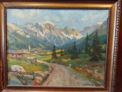 Zórád Géza, Alpesi táj