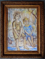 Csabai Ékes Lajos: 1890-1944 Eredetiség igazolással SZÁMLÁVAL