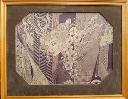 GYÖNYÖRŰ NAGY SZÁSZ ENDRE SELYEMKÉP