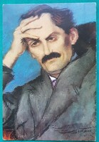 Rippl-Rónai József: Babits Mihály arcképe, orosz képeslap
