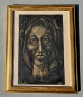 Jenő Krón: Expressive Portrait! Charcoal! Ink!