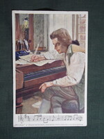 Képeslap,híres emberek,Don Giovanni fetmény,Wolfgang Amadeus Mozart zeneszerző,1915-