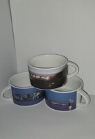 Royal Doulton 3db kávés csésze, gyűjtői darabok