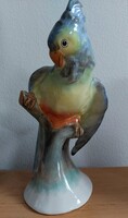 Bodrogkeresztúri porcelán papagáj