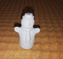 Volkstedt porcelán figura, hóember, 6,5 cm