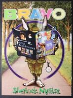Képeslap, Reklám, Bravo, Sherlock nyúlsz, nyúl, Nemzetkőzi zenei és ifjusági magazin