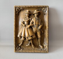 Méhviasz fali dombormű 22x16 cm