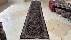 4344 EXTRA HOSSZÚ Hindu kézi gyapjú perzsa szőnyeg 84X462CM