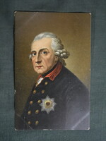 Képeslap,híres emberek,Anton Graff festmény,II. Frigyes porosz király,1915-