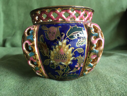 Zsolnay historizáló kaspó.