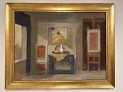 Piri Kálmán  ( Fried Pál műterme) képcsarnokos 60x80, új keretben