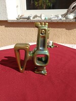 Zsolnay eozin Art Deco kakas,,Nádor Judit,,21 cm,,Hibátlan..