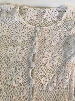 KARDIGÁN - GYEREK - CSIPKE - BABÁRA IS JÓ - PAMUT - hossz - 41  cm - váll - 32- új - 41 cm  HIBÁTLAN