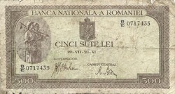 500 lei lej 1941 07. 19. Románia 2.