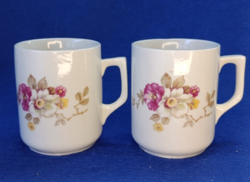 Zsolnay vadrózsás ,porcelán bögre 1950 évek