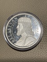 Ezeréves Magyarország – Szent István” 1 unciás ezüst emlékérem
