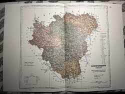 Sáros vármegye térképe 41. Kogutowicz 1905 Történelmi Magyarország Reprint (Felvidék)