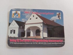 SAJÓSZENTPÉTER Városgondnokság kéményseprő kártyanaptár 2012