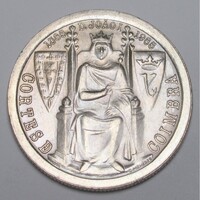 Portugália,25 escudos 1985 - Aljubarrota csata aUNC+ nikkel