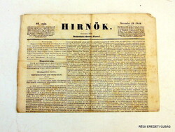 1844 november 19  /  HIRNŐK  /  Ssz.:  6802