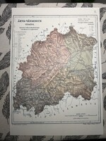 Árva vármegye térképe 5. Kogutowicz 1905 Történelmi Magyarország Reprint (Felvidék)