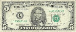 5 dollár 1985 "F" USA amerikai