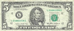 5 dollár 1985 "A" USA amerikai